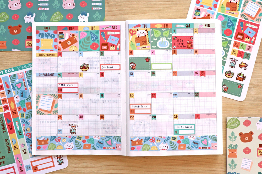 KIT24-Product photos-8 HC5 Monthly on planner