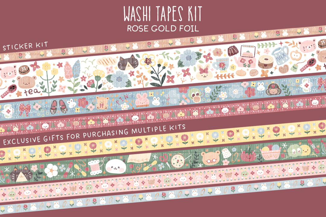 KIT27-Product photos-3 Washi tapes kit