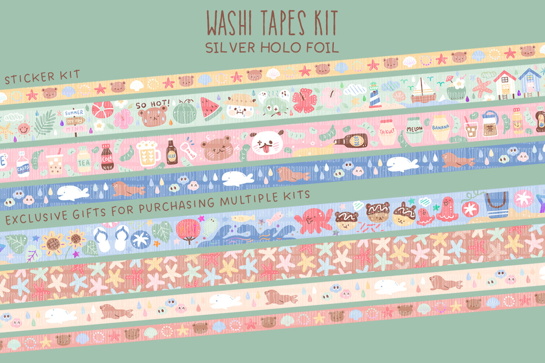 KIT28-Product photos-3 Washi tapes kit